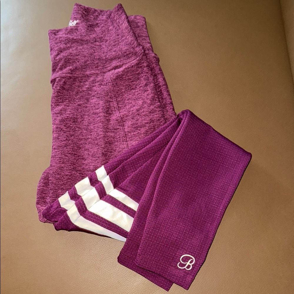 Bombshell Leggings with White Stripes
